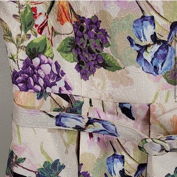 Nwt Danny & Nicole Floral Fit & Flare Dress Size 18 - Picture 5 of 15